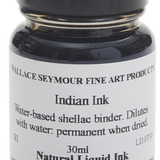 Natural Pigments Drawing Inks, Indian Ink 30ml