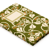 Hardback Notebook, Ivy Swamp Green and Orange