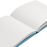 Square Japanese Cloth Bound Sketchbook, Sky Blue
