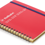 Spiral Bound Rollbahn Card Cover Notebook, Red