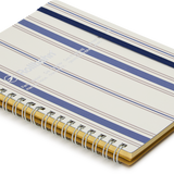 Spiral Bound Rollbahn Card Cover Notebook, Arnaud Stripe