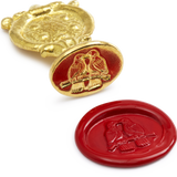 Brass Wax Seal, Love Birds