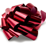 Metallic Pom Pom Stick-on Bow