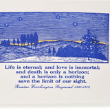 Letterpress Horizon Greeting Card