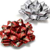 Tartan Stick-on Bow, Set of 2